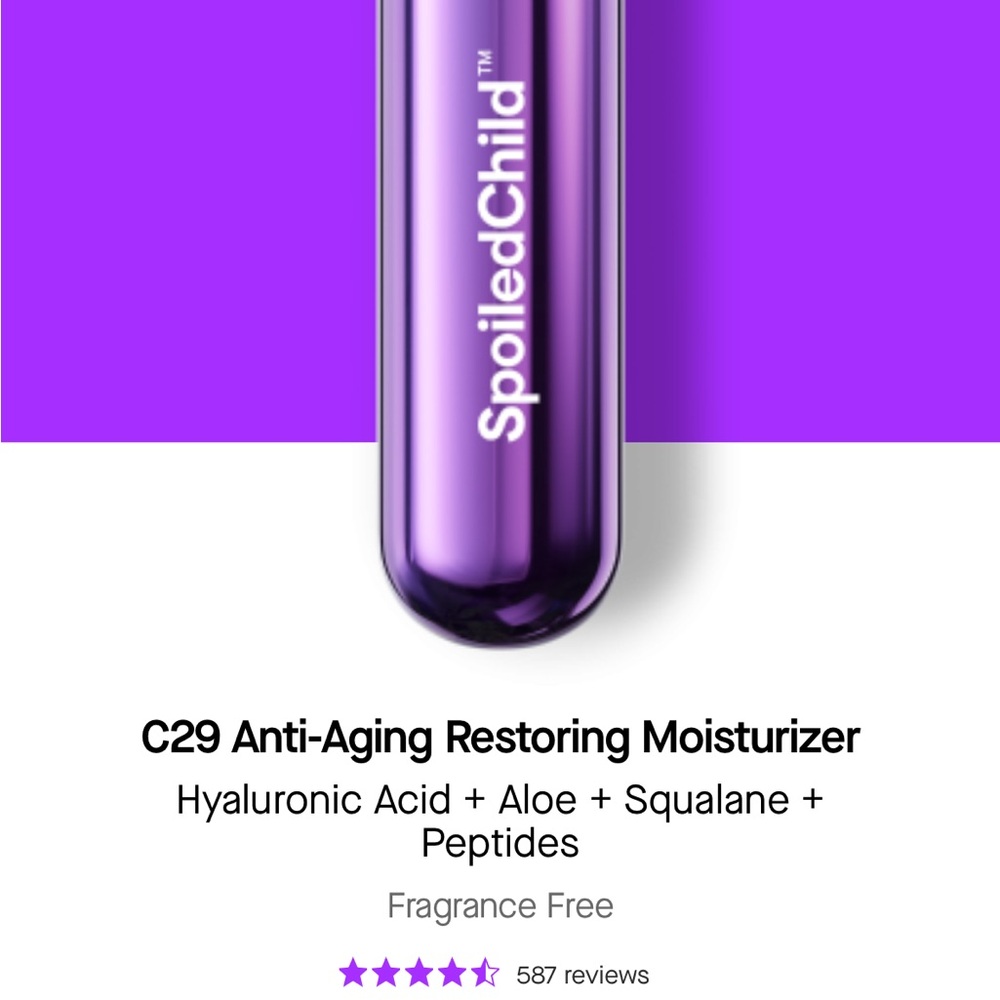 Spoiled Purple C29 Anti-Aging Moisturizer
